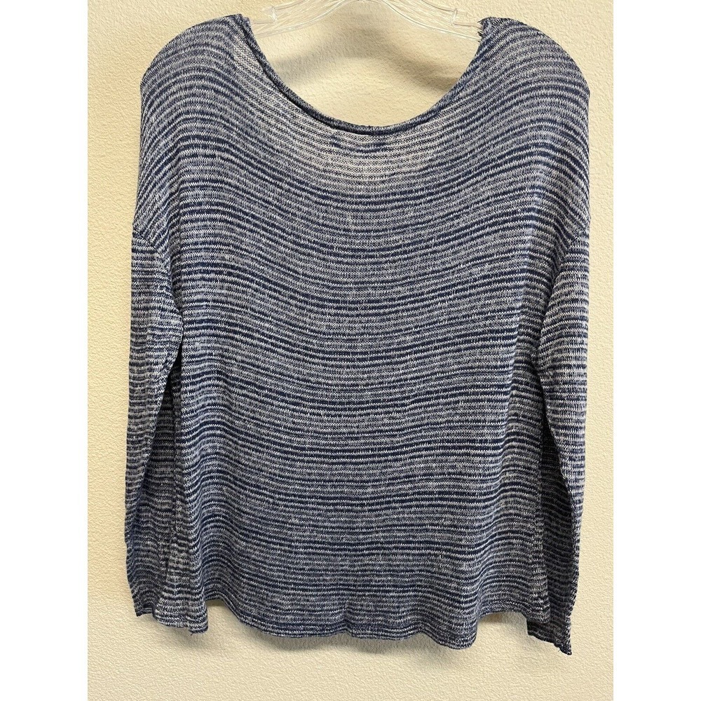 Brandy Melville Blue Stripe Wool Blend Long Sleeve Sweater Womens One Size - Picture 7 of 8